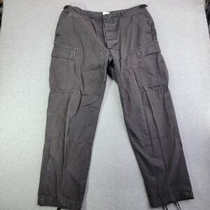 Propper Pants Mens 38x29 Gray Combat Cargo Ripstop Cotton Drawstring Hem